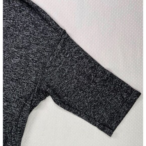 Calvin Klein Womens Performance Stretch Knit Hooded Sweater Heather Black Size M - Picture 4 of 7